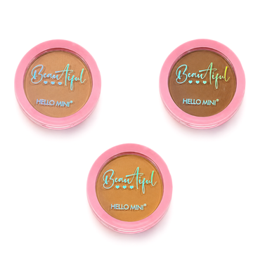 Kit Po Facial Compacto Beautiful Hello Mini  - 03 Unidades