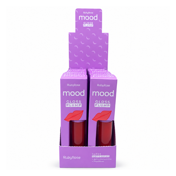 Box Gloss Efeito Plump Mood Ruby Rose - 12 Unidades