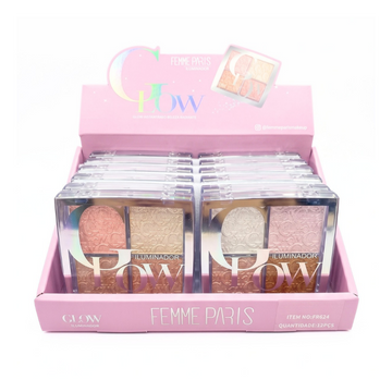 Box Paleta Iluminador Glow Femme Paris