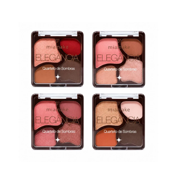 Quarteto de Sombras Elegância Mia Make