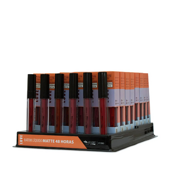 Box c/ 48 Unidades - Batom Líquido 48h Matte 256 a 261 | Max Love (R$ 6,25)