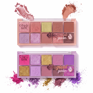 Kit Paleta De Sombras Magical Garden City Girls 02 - Unidades