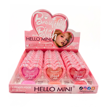 Box Blush Kit Beautiful Hello Mini - 24 Unidades