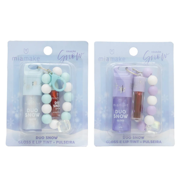 Duo Snow Gloss e Lip Tint + Pulseira Mia Make