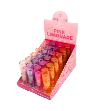 Lip Oil Pink Lemonade Mia Make – Box com 24 Unidades
