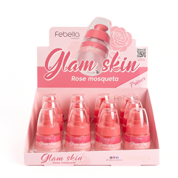 Box Primer Glam Skin Rosa Mosqueta Febella - 12 Unidades