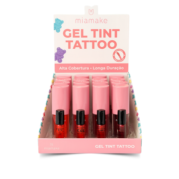 Gel Tint Tattoo Gummy Mia Make – Box com 24 Unidades