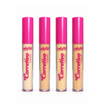 Kit Corretivo Líquido Efeito Matte Lolly Pop - 04 Unidades