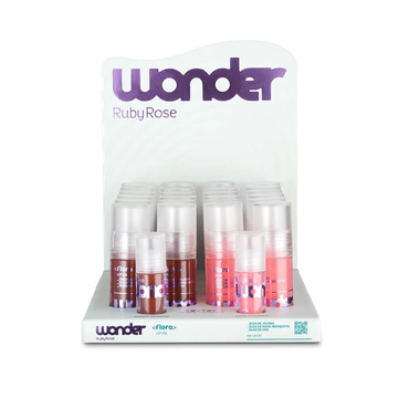 Box Lip Oil Flora Wonder Ruby Rose - 24 Unidades