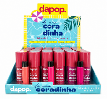 Box Blush Líquido Matte Coradinha Dapop - 36 Unidades