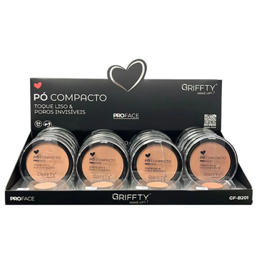 Pó Compacto Pro Face Griffty Box-A – Box com 24 Unidades