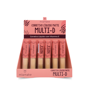 Corretivo Líquido Multi-D Mia Make – Box com 24 Unidades