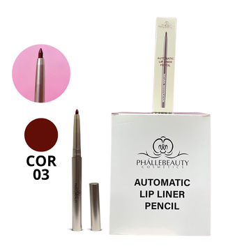 Box Lip Liner Pencil Automatic Phallebeauty Cor 03 - 24 Unidades