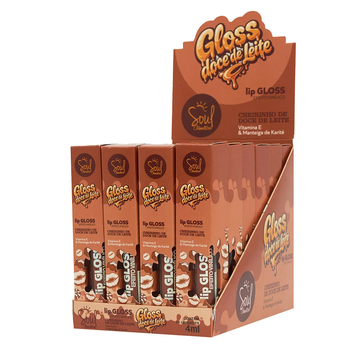 Box Gloss Doce De Leite Soul Cosmeticos- 24 Unidades