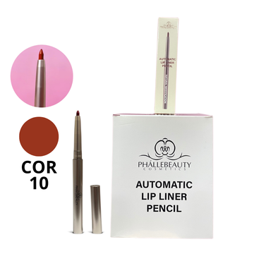 Box Lip Liner Pencil Automatic Phallebeauty Cor 10 - 24 Unidades