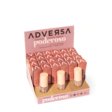 Box Corretivo Líquido Vegano Poderoso Adversa AD601M– 24 Unidades
