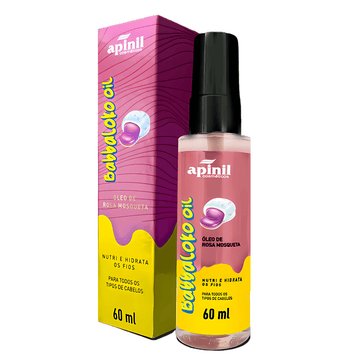 Reparador De Pontas Babbaloko Oil Óleo de Rosa Mosqueta Apinil 60ML