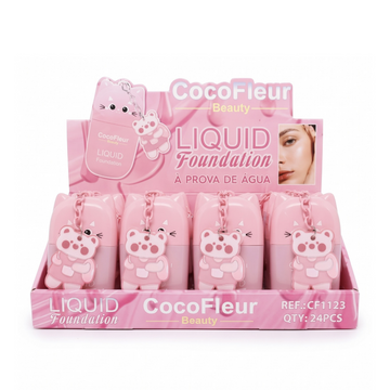 Box Base Líquida Foundation à Prova D'água Cocofleur - 24 Unidades