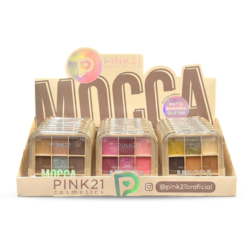Box Paleta De Sombras Mocca Pink21 - 24 Unidades