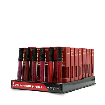 Box Batom Líquido 24h Confort + Hidratação Efeito Matte | Max Love (Cores 758 a 763 - 48 Unidades