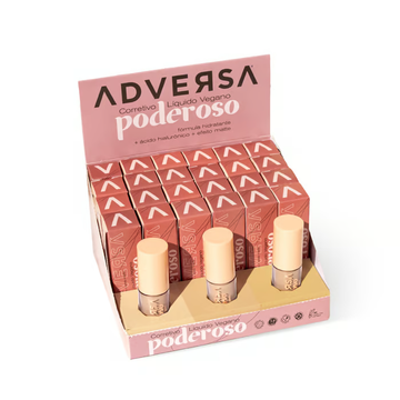 Box Corretivo Líquido Vegano Poderoso Adversa AD601MC– 24 Unidades