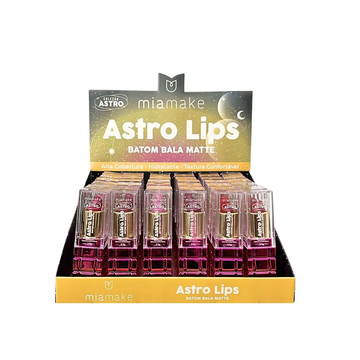 Box c/ 36 Unidades - Batom Bala Matte Astro Lips | Mia Make