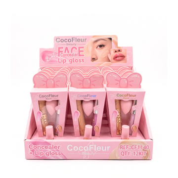 Box Corretivo + Lip Gloss 2 em 1 Coco Fleur - 12 Unidades