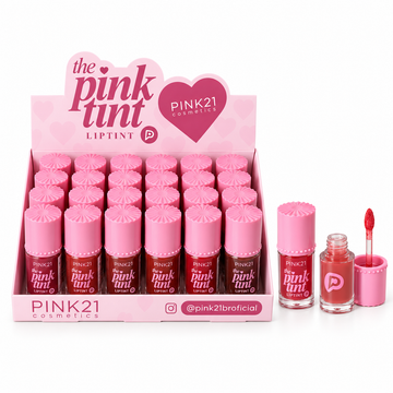 Box Lip Tint The Pink Tint Pink21 Cosmeticos - 24 Unidades