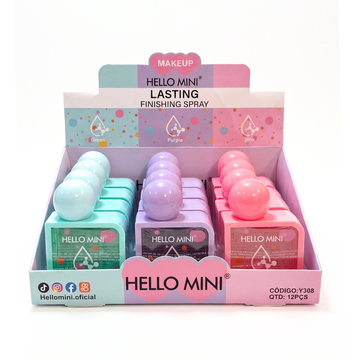 Box Spray Fixador Lasting Hello MIni - 12 Unidades