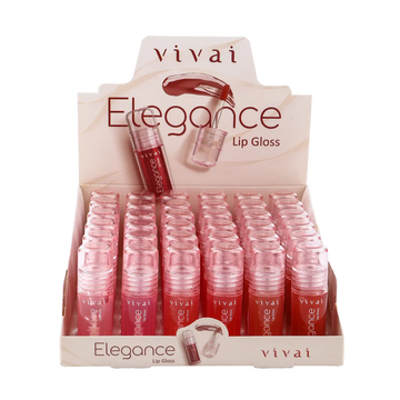 Box Lip Gloss Elegancy Vivai -  36 Unidades