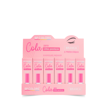 Box c/ 24 Unidades - Cola para Cílios Postiços À Prova D´Água | SP Colors (R$ 6,00)