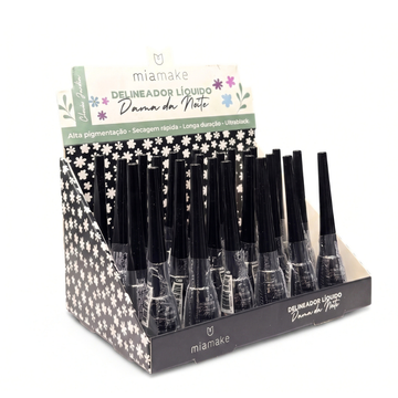 Box Delineador Liquido Dama da Noite Mia Make - 24 Unidades