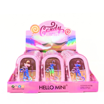 Box Pó e Contorno 2 em 1Candy Hello Mini - 24 Unidades