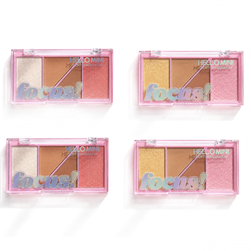 Kit Paleta De Sombras Focus Hello Mini - 04 Unidades