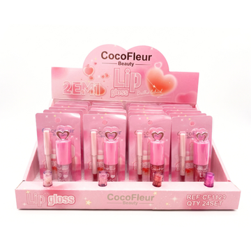 Box Lip Gloss & Lip Stick Coco Fleur - 24 Unidades