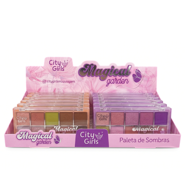 Box Paleta De Sombras Magical Garden City Girls 12 - Unidades