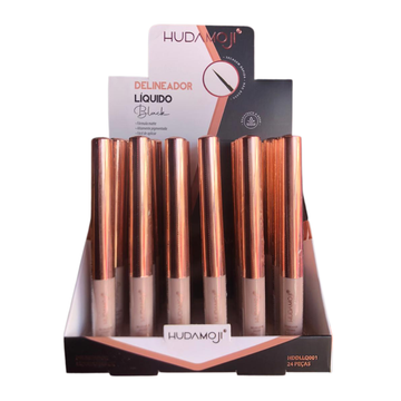 Box C/ 24 Unidades Delineador Líquido Black Hudamoji R$: 7,56