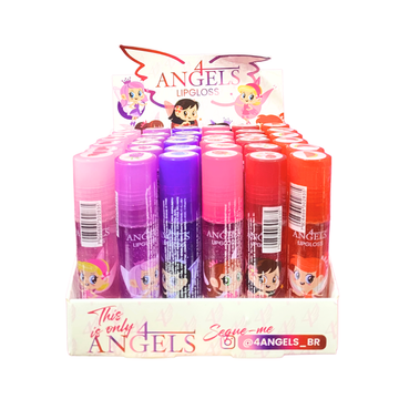 Box Lip Gloss Roll On Fadinhas 4 Angles - 36 Unidades