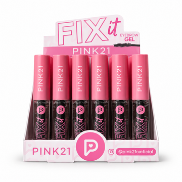 Box Gel Para Sobrancelha Fix It Pink21 Cosmeticos - 24 Unidades