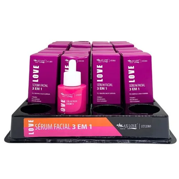 Sérum Facial 3 em 1 Max Love – Box com 24 Unidades