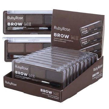 Box Sombra Para Sobrancelha Brow Me Ruby Rose G3- 12 Unidades