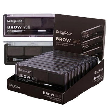 Box Sombra Para Sobrancelha Brow Me Ruby Rose G4- 12 Unidades