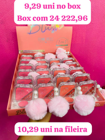 Box Blush 2 em 1 Femme Paris - 24 Unidades