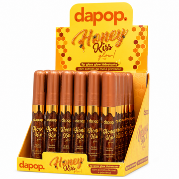 Box Lip Gloss Honey Kiss Glow Volume Dapop - 36  Unidades