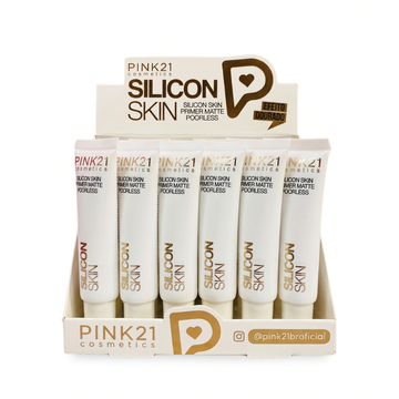 Box Primer Silicon Skin Pink21 Cosmeticos - 24 Unidades