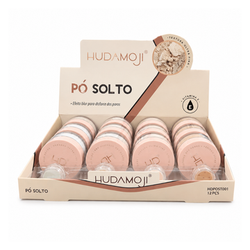Box Pó Solto Efeito Blur com Vitamina E Hudamoji - 12 Unidades