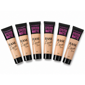 Kit Base Líquida Free Efeito Matte Hudamoji - 06 Unidades