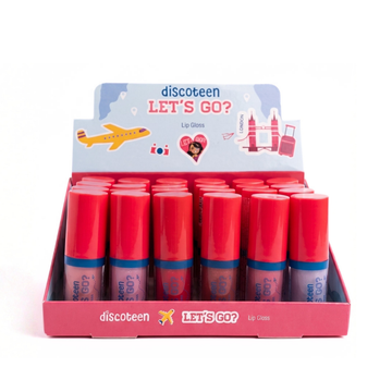Box Lip Gloss Let´s Go? Paris Discoteen  - 24 Unidades