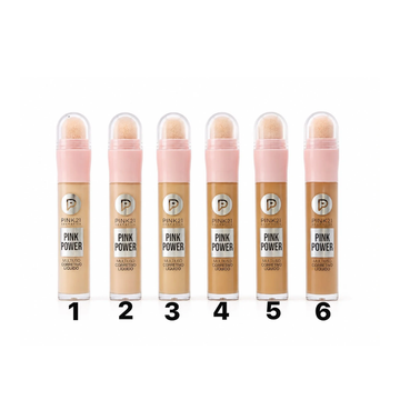 Kit Corretivo Líquido Multiuso Pink Power Pink21 Cosmeticos - 06 Unidades