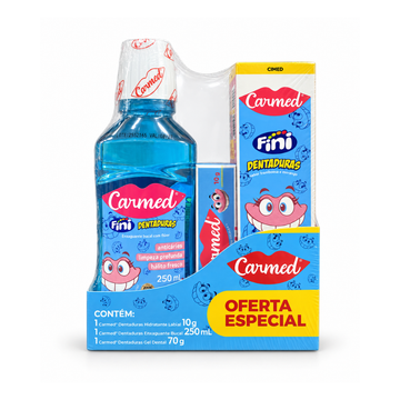 Kit Oral Carmed Dentaduras Fini Beijos